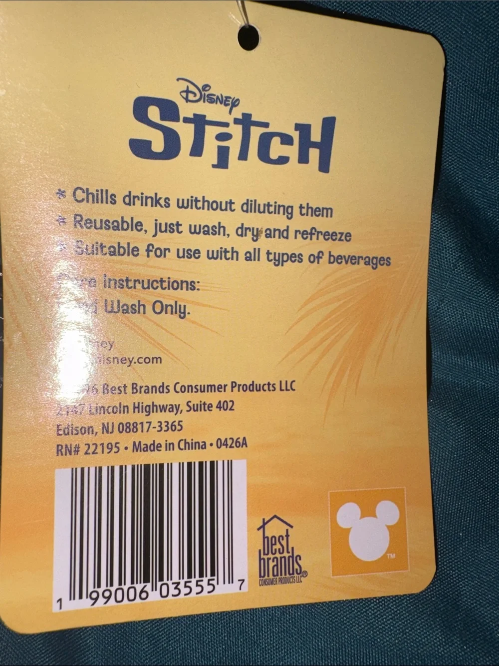 Disney stitch reusable